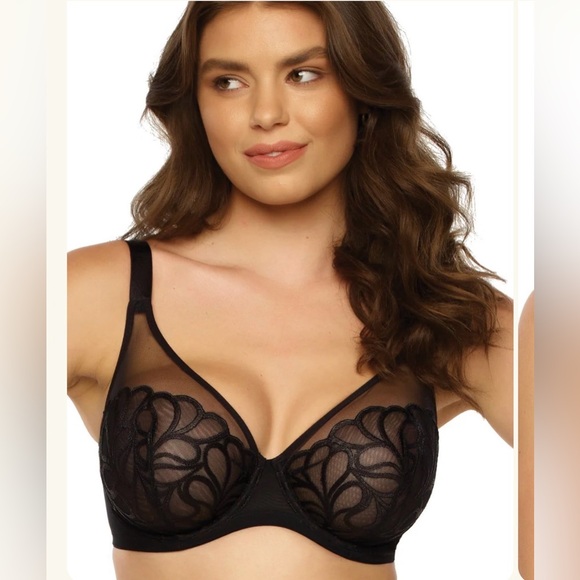 Felina Other - NWT Felina Lotus Embroidered Unlined Bra - Size 38DDD